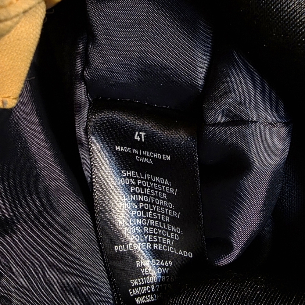 Swiss Tech Kids Yellow and Black Coat - Picture 6 of 9